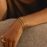 Shannon gull bangle-sett