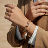 Ramona tofarget multilink armbånd