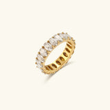 Antoinette diamantsimulert gullring