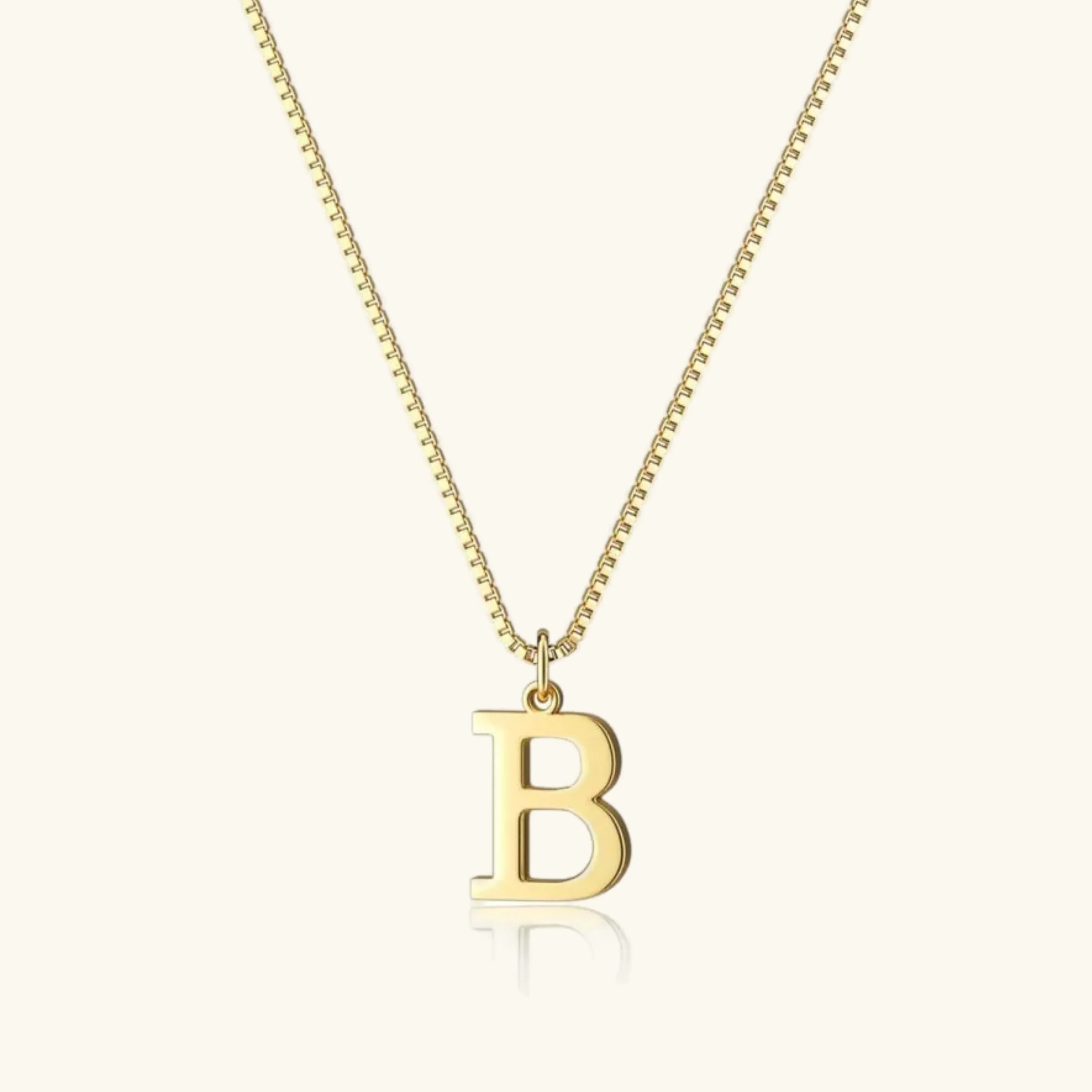 Therese Bokstav-Initial Gullhalskjede