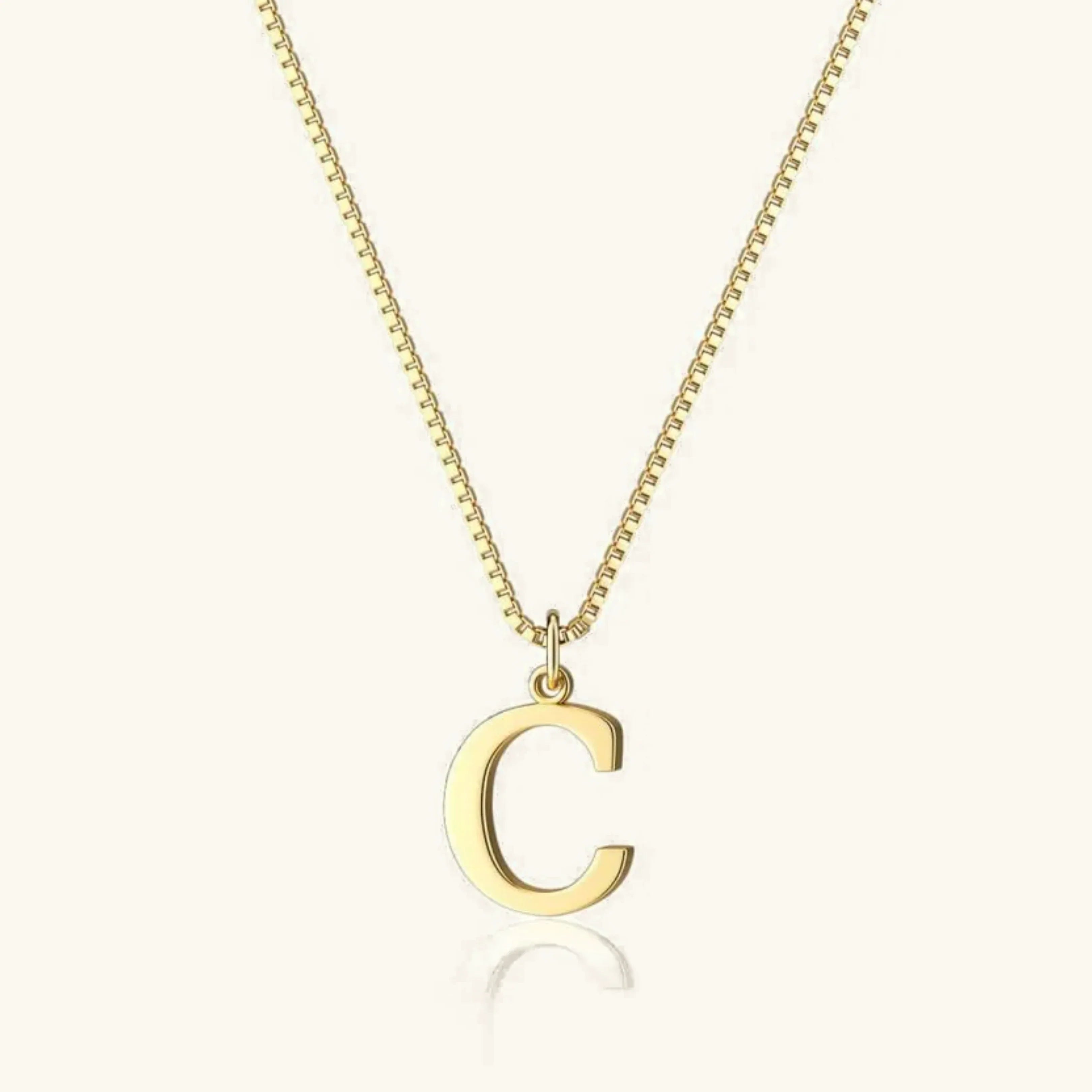 Therese Bokstav-Initial Gullhalskjede