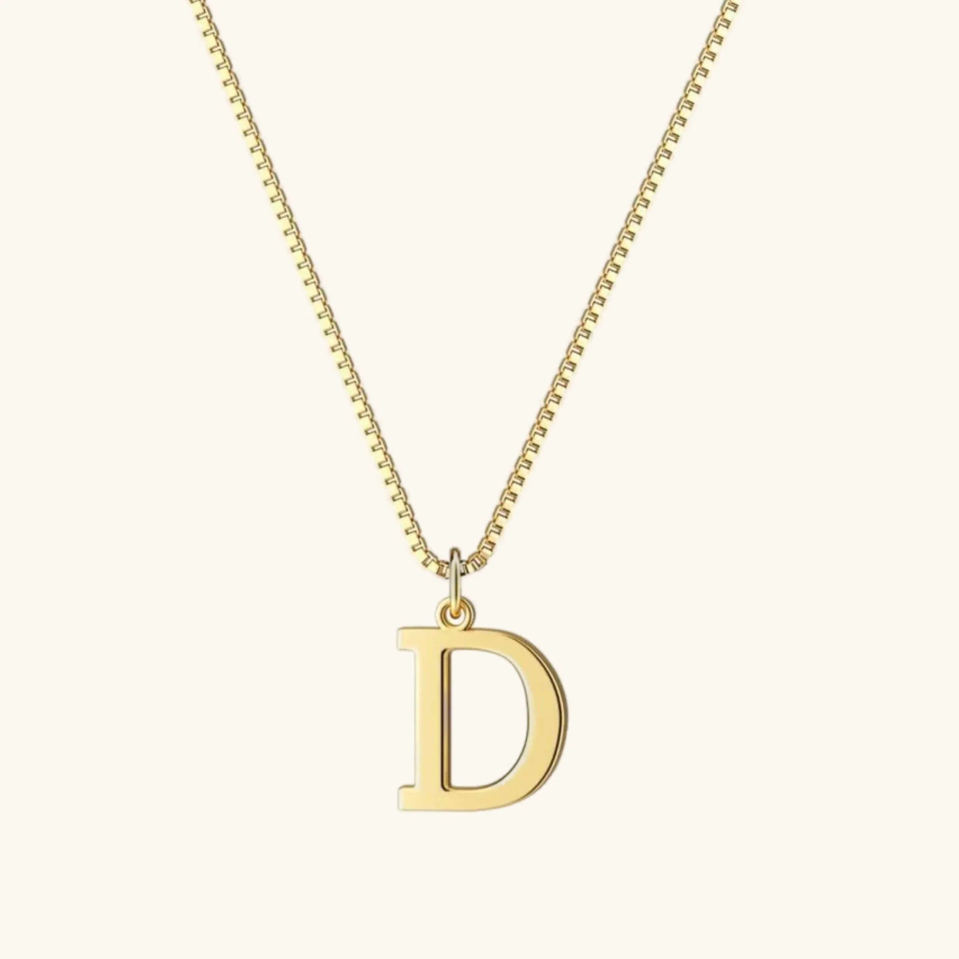 Therese Bokstav-Initial Gullhalskjede