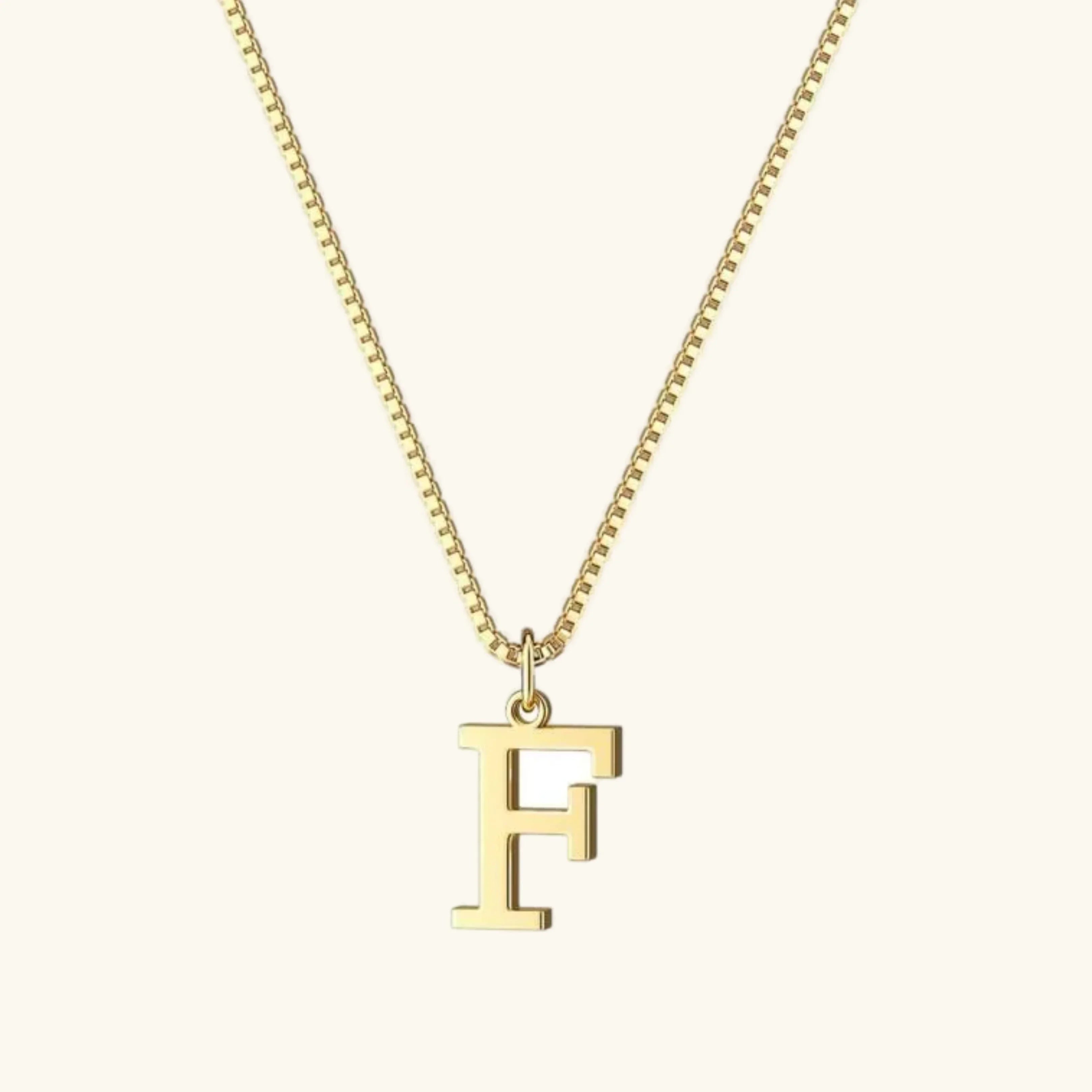 Therese Bokstav-Initial Gullhalskjede