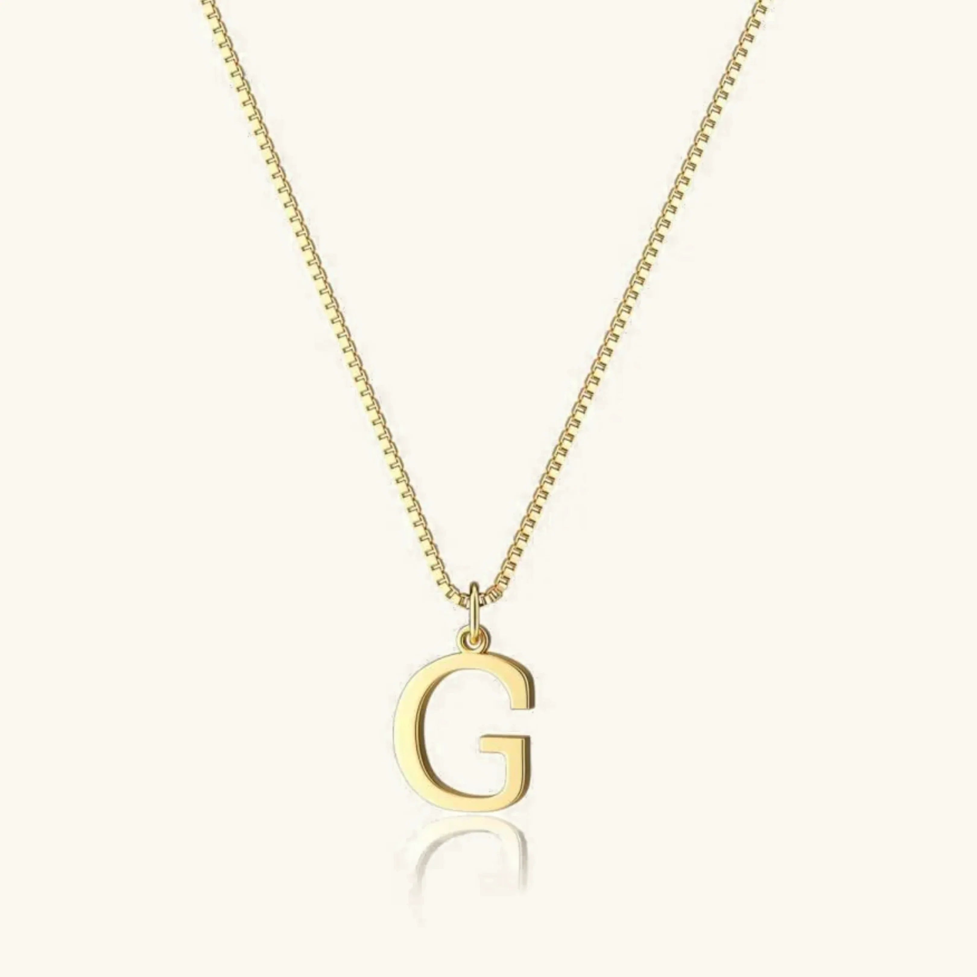 Therese Bokstav-Initial Gullhalskjede