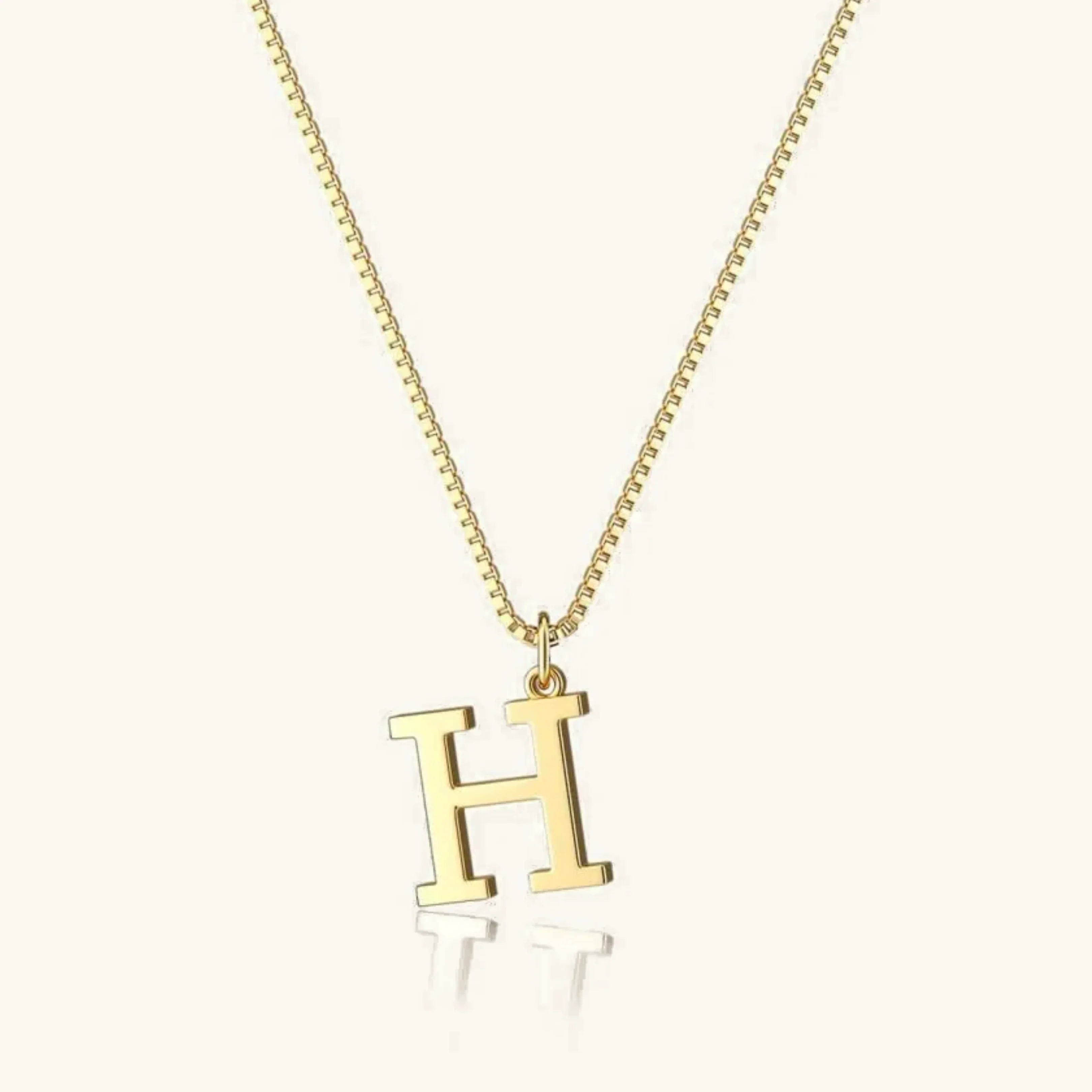 Therese Bokstav-Initial Gullhalskjede
