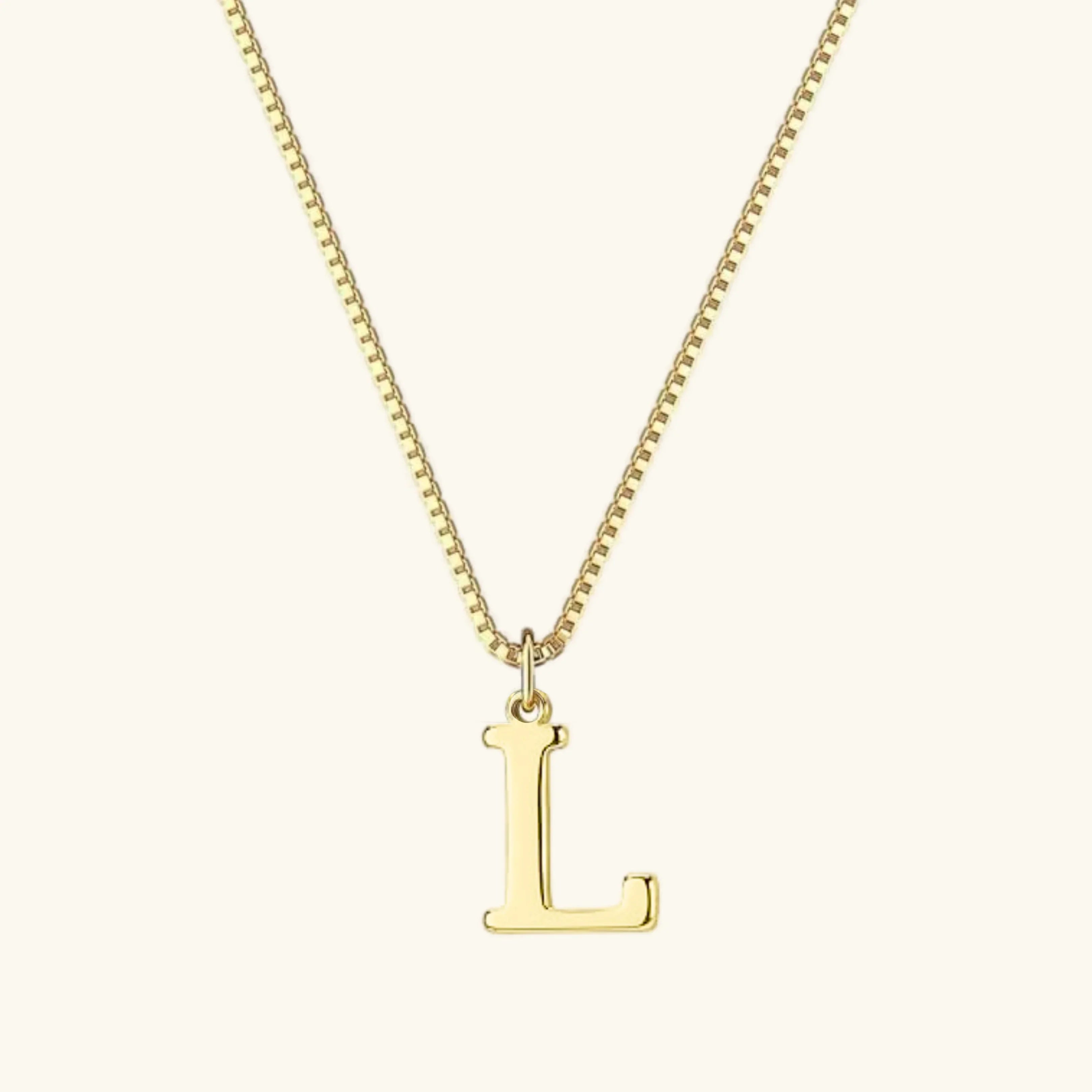Therese Bokstav-Initial Gullhalskjede
