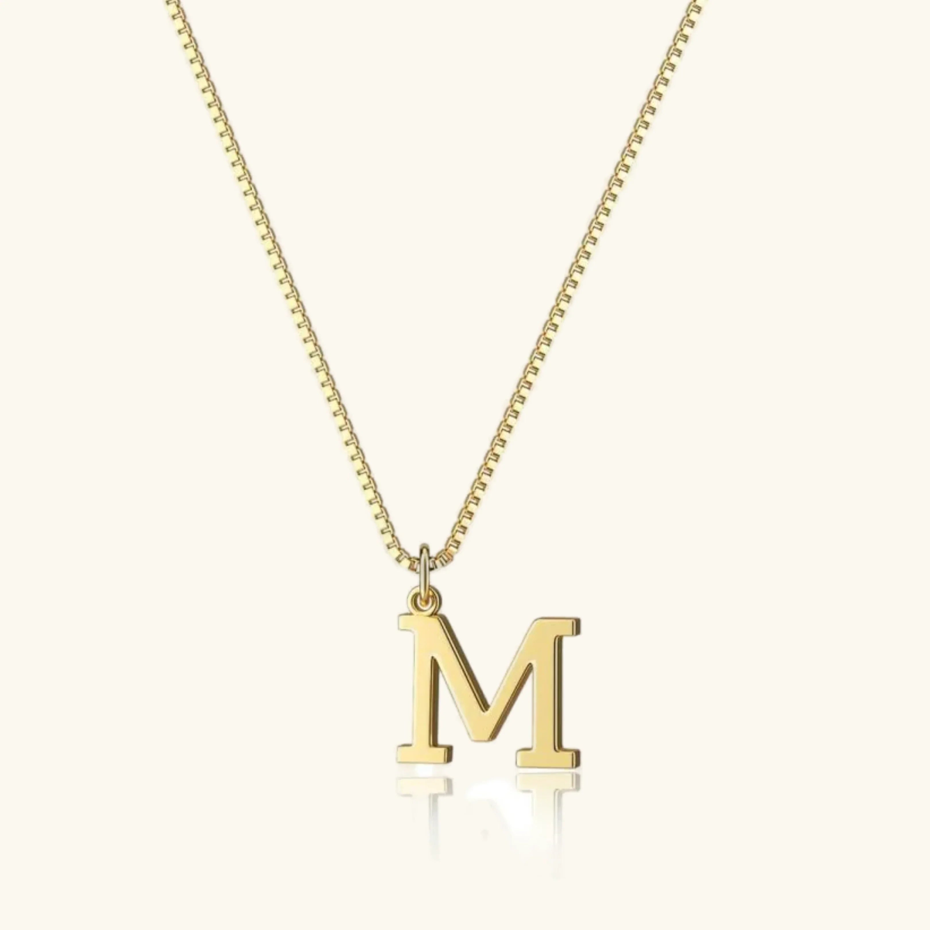 Therese Bokstav-Initial Gullhalskjede