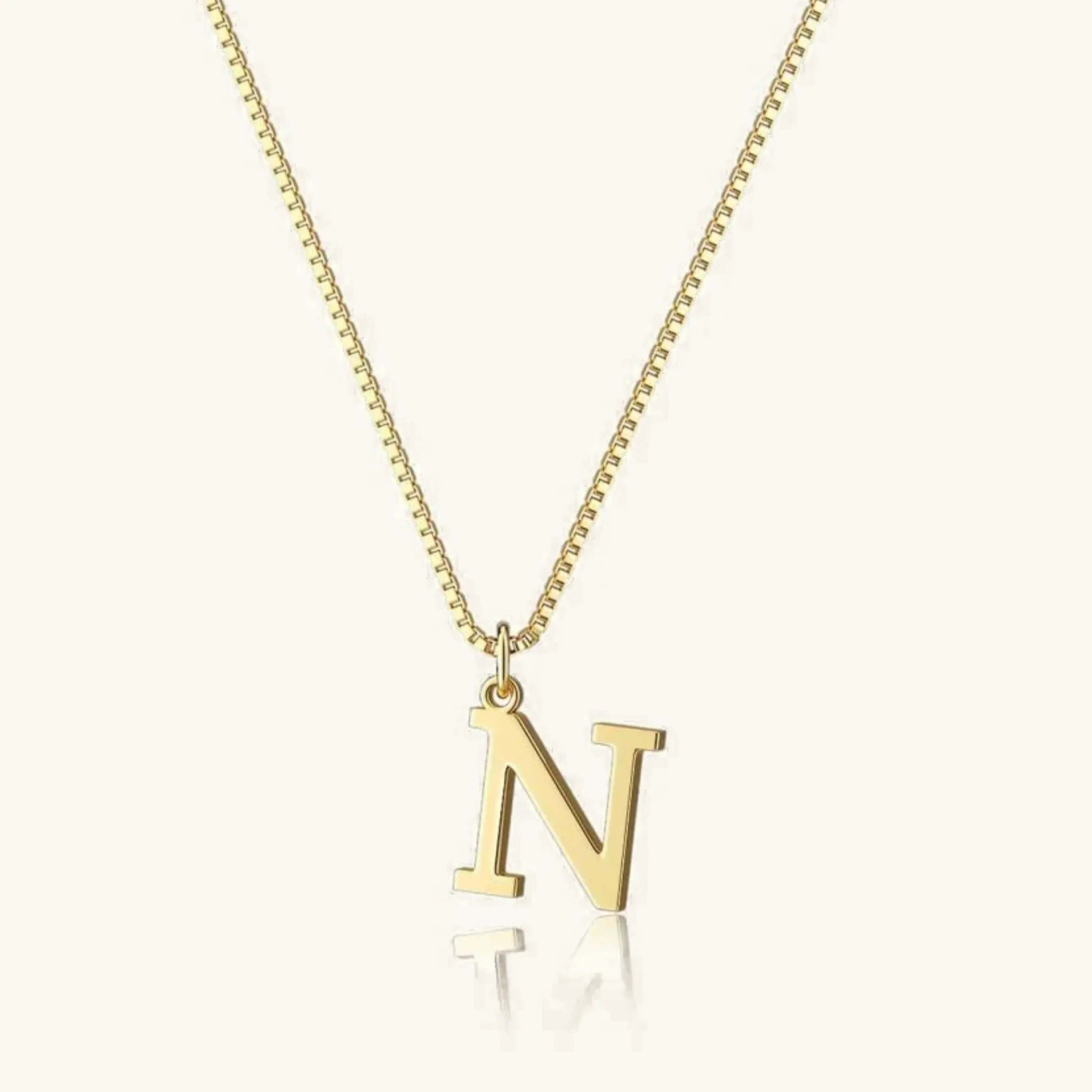 Therese Bokstav-Initial Gullhalskjede