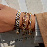 Ramona tofarget multilink armbånd
