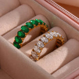 Antoinette diamantsimulert gullring
