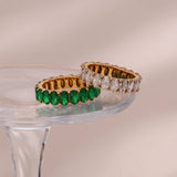 Antoinette diamantsimulert gullring