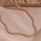 Isolde diamant tennis halskjede