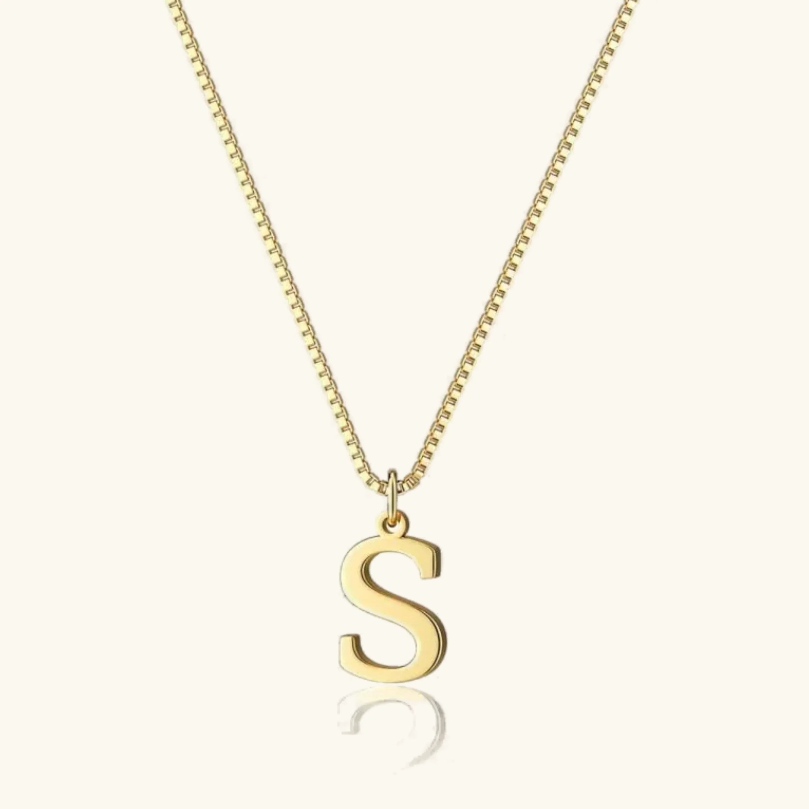 Therese Bokstav-Initial Gullhalskjede