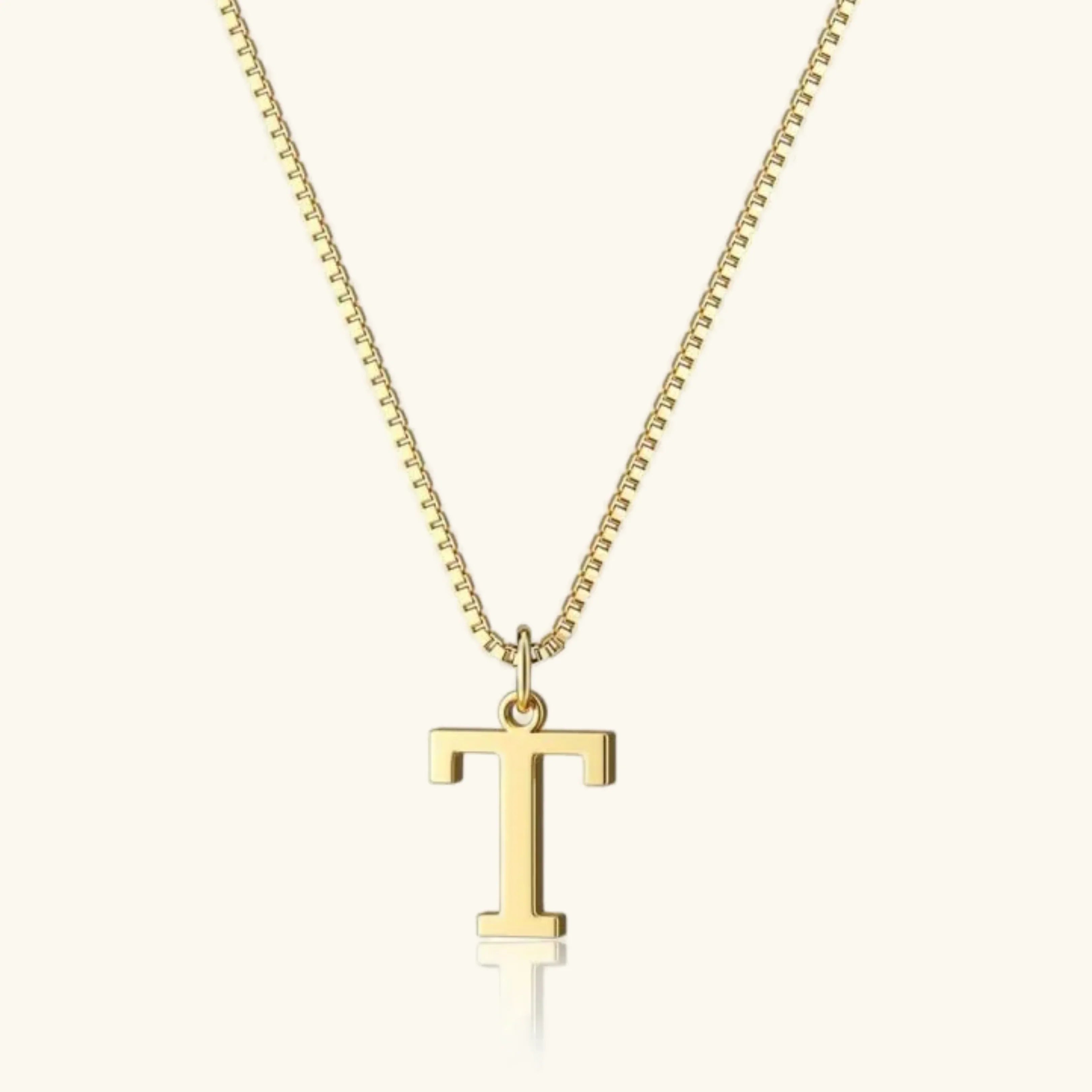 Therese Bokstav-Initial Gullhalskjede