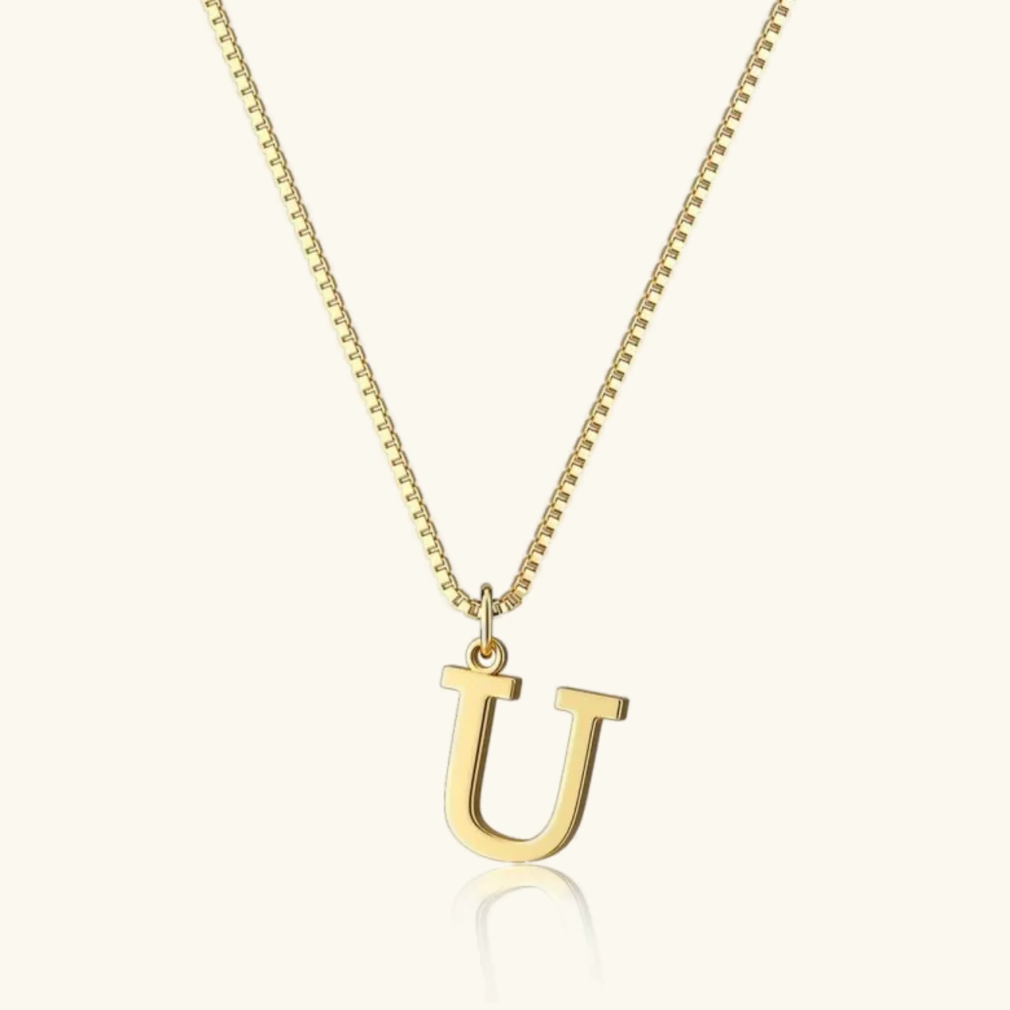 Therese Bokstav-Initial Gullhalskjede