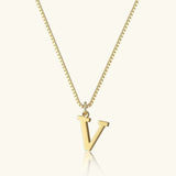 Therese Bokstav-Initial Gullhalskjede