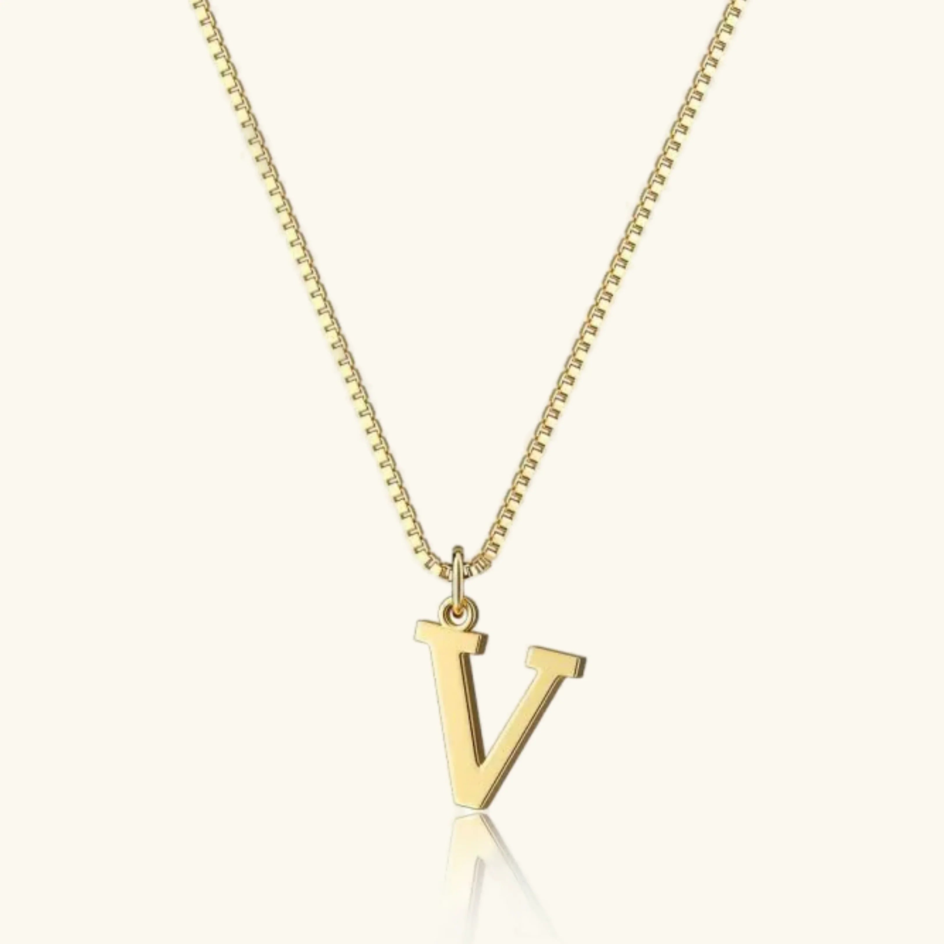 Therese Bokstav-Initial Gullhalskjede