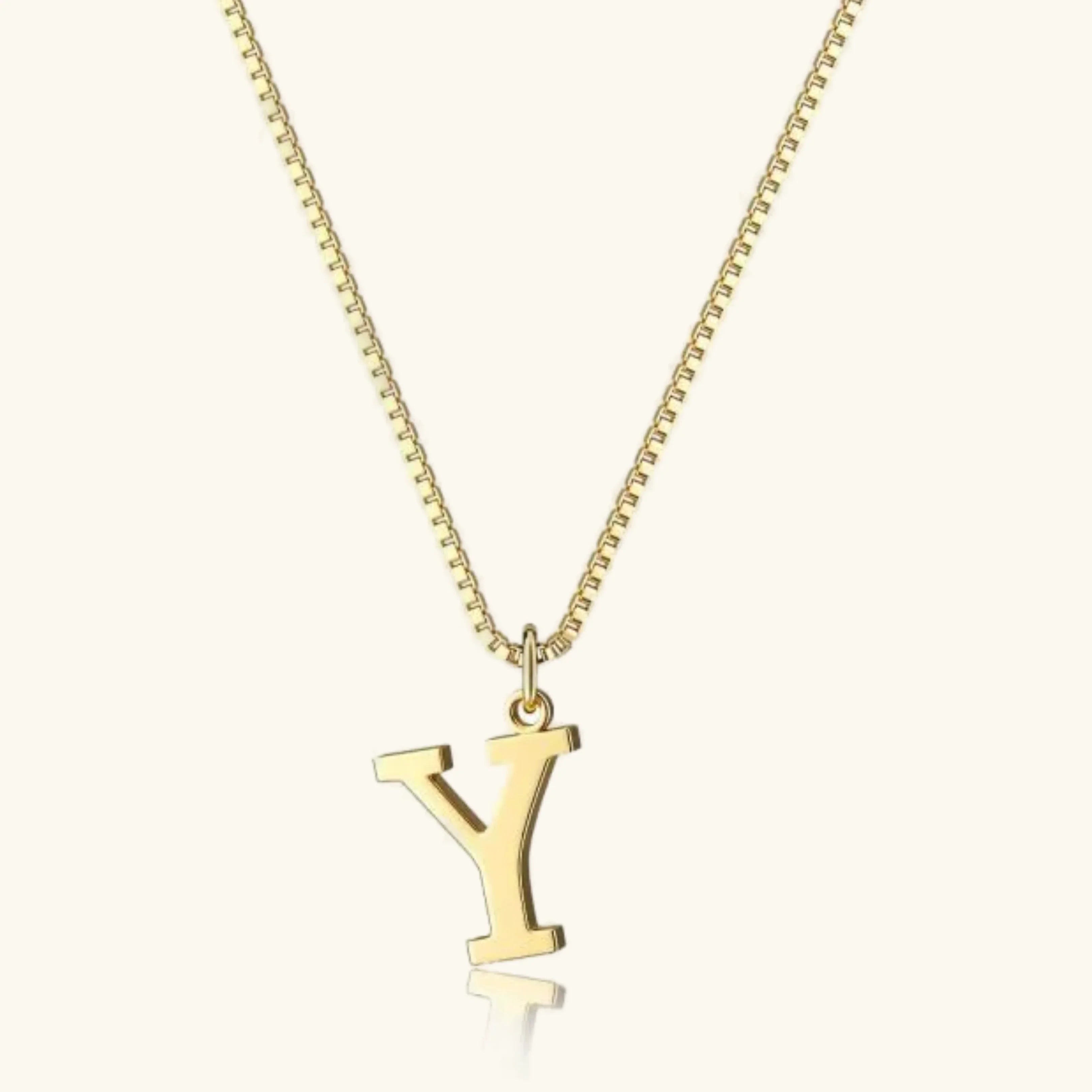Therese Bokstav-Initial Gullhalskjede