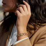 Ramona tofarget multilink armbånd